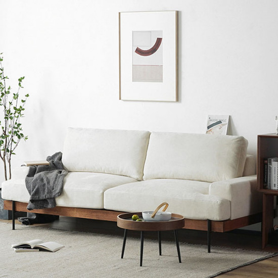 Nadine Frame Sofa, Walnut Frame, L-SHAPE [SALE]